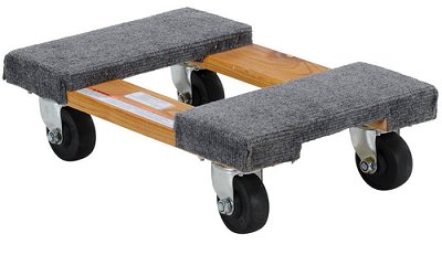 Hardwood Carpet End Dolly 18 In. x 12 In. x 5 In. 900 Lb. Capacity